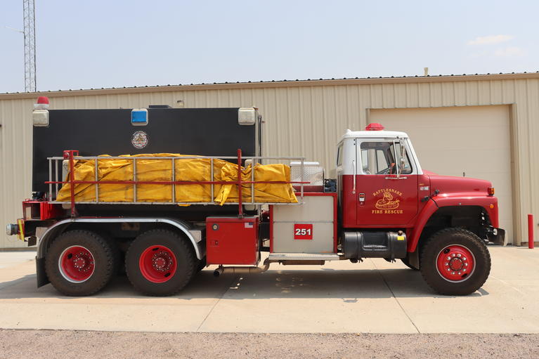 Tender 251 parked in front of Station 251